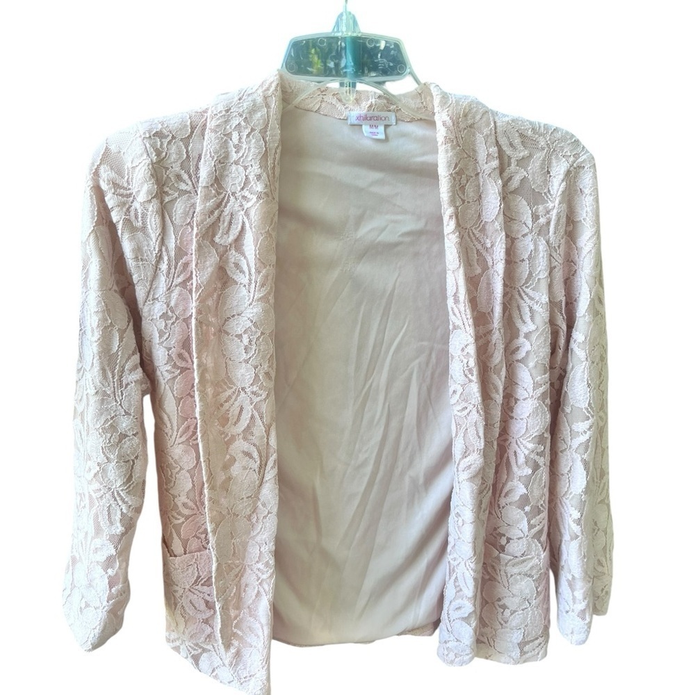 Xhilaration Blush Lace 3/4 SleevedCardigan Whimsygoth Spring Easter 2016